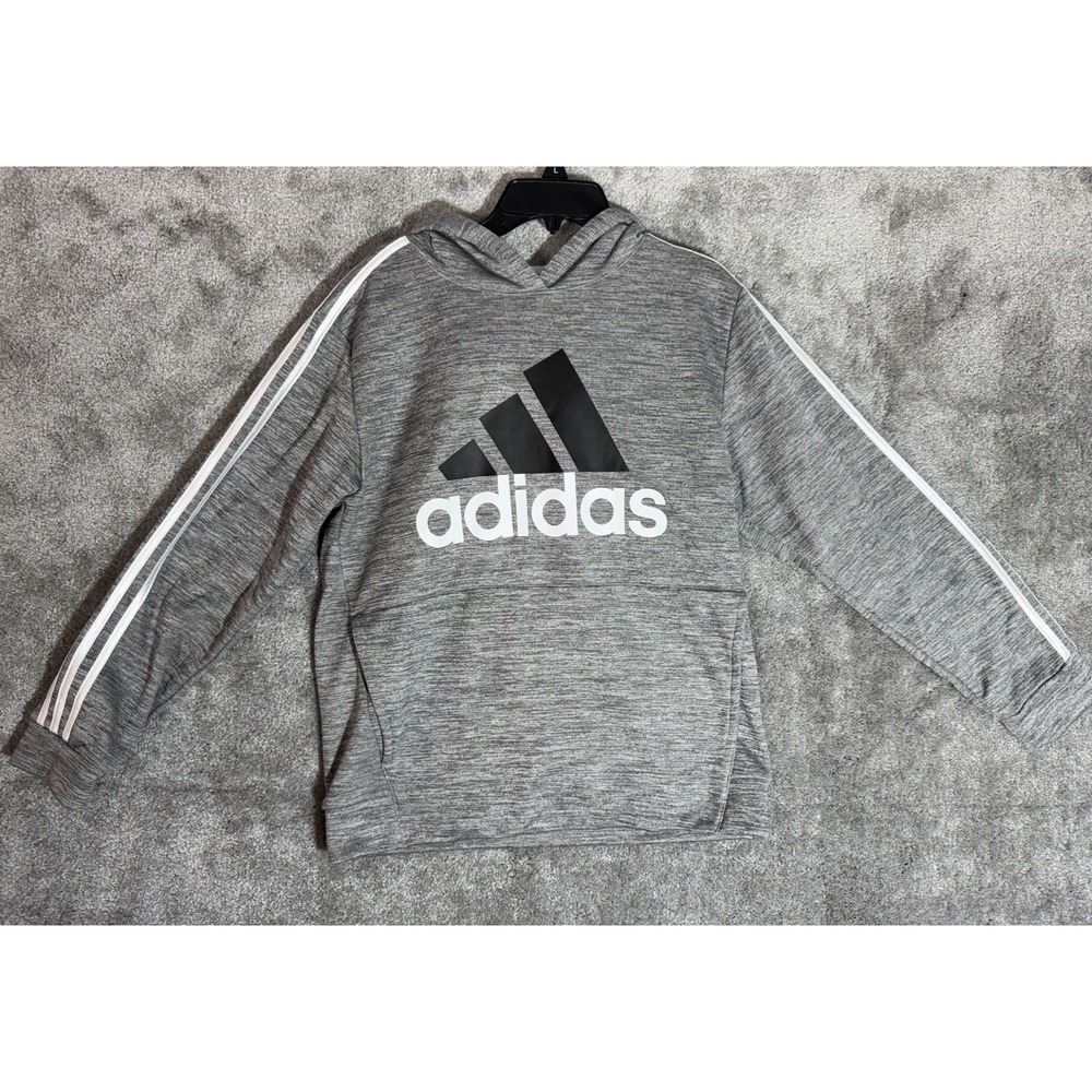 Adidas Youth‎ Large Hoodie Gray